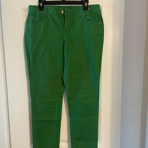 INC International Concepts Skinny Leg, Regular Fit Jeans. Green. Size 12